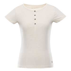 Women's cotton T-shirt ALPINE PRO CASTA CRÈME