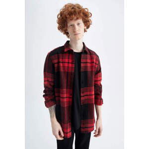 DEFACTO Regular Fit Woodcutter Plaid Long Sleeve Shirt