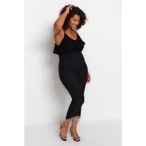 Trendyol Curve Black Trousers.