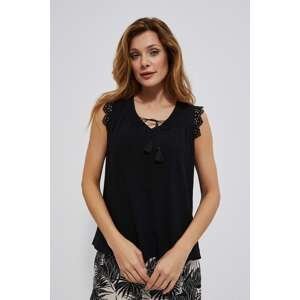 Viscose top with lace
