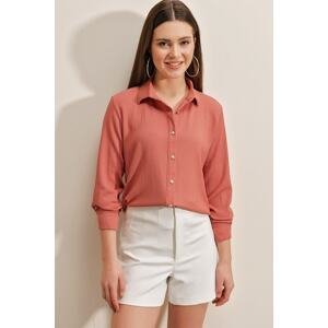Bigdart 20160 Knitted Shirt - Pale Pink