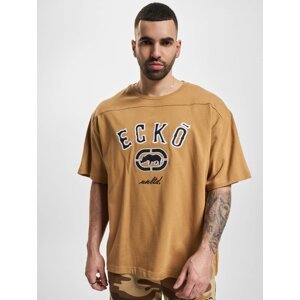 Společnost Ecko Unltd. Brown T-shirt Boxy Cut