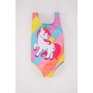 DEFACTO Baby Girl Unicorn Printed Swimwear