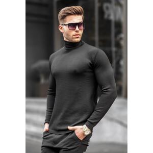 Madmext Black Turtleneck Men's Knitwear Sweater 6306