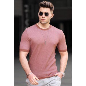 Madmext Men's Brown Knitwear T-Shirt 5076