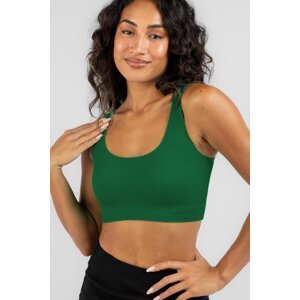 Madmext Green Strap Basic Crop Top Blouse