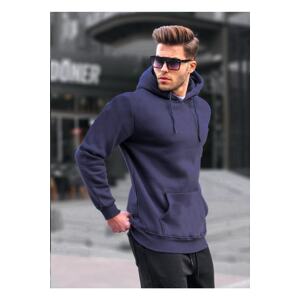 Madmext Navy Blue Men's Sweatshirt 5339