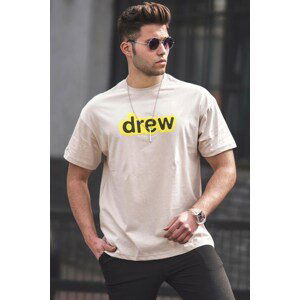 Madmext Men's Beige T-Shirt 5205