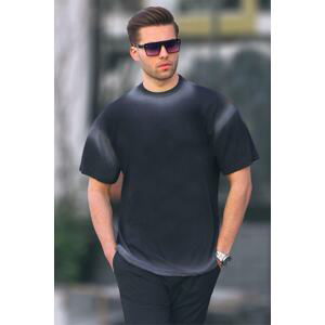 Madmext Black Oversize Basic T-Shirt 6123