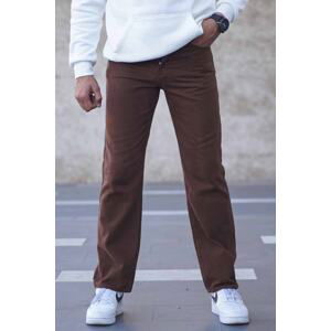 Madmext Brown Straight Fit Men's Jean Trousers 6312