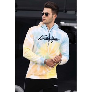 Madmext Purple Tie-Dyeing Hoodie Men's Sweatshirt 4757