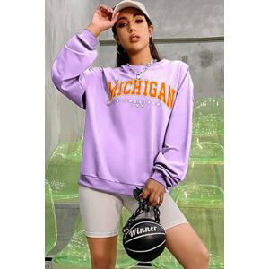 Madmext Mad Girls Lilac Sweatshirt Mg785