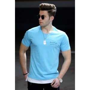 Madmext Turquoise Men's T-Shirt 4521