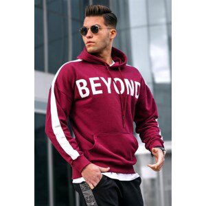 Madmext Claret Red Hooded Sweatshirt 5327