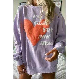 Madmext Mad Girls Lilac Sweatshirt