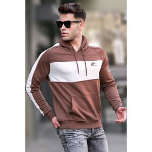 Madmext Brown Hooded Sweatshirt 5290