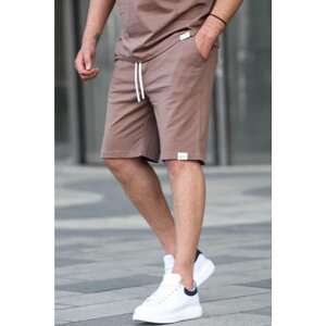 Madmext Brown Basic Men's Shorts 6501