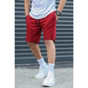 Madmext Claret Red Men's Basic Capri Shorts