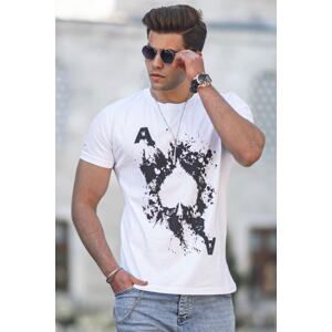 Madmext Men's White T-Shirt 5061