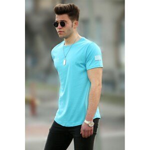 Madmext Blue Basic Men's T-Shirt 4511