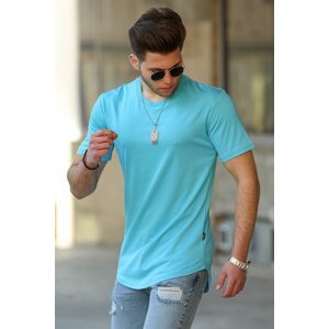 Madmext Men's Basic Blue T-Shirt 4500