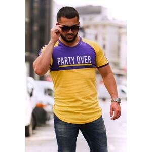 Madmext Printed Yellow T-Shirt 4027