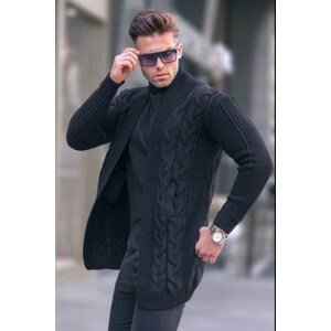 Madmext Black Basic Knit Cardigan 5996