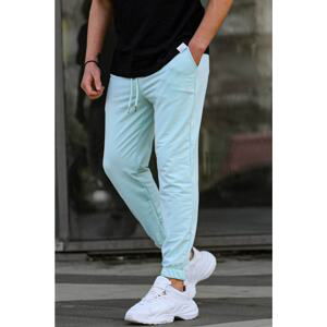 Madmext Mint Green Basic Men's Tracksuits With Elastic Legs 5494