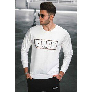 Madmext Ecru Printed Men's Sweatshirt 4755