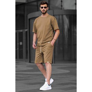 Madmext Cappuccino Basic Men's Shorts Set 6377