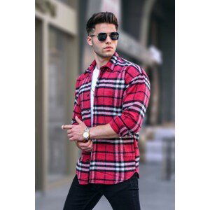 Madmext Red Regular Fit Lumberjack Shirt 5553