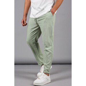 Madmext Mint Green Muslin Fabric Men's Basic Trousers 5491