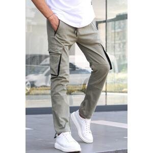 Madmext Light Green Cargo Pocket Jogger Trousers 5791