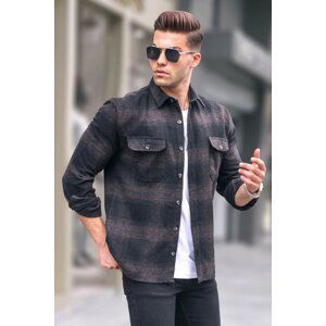 Madmext Black Plaid Lumberjack Shirt 5563