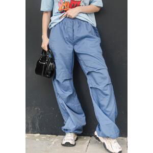 Madmext Blue Parachute Jogger Women's Pants