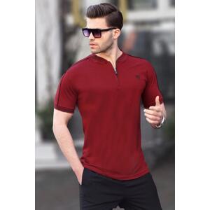 Madmext Claret Red Polo Men's T-Shirt 9281