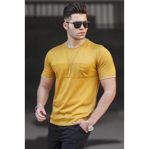 Madmext Men's Yellow T-Shirt 5089