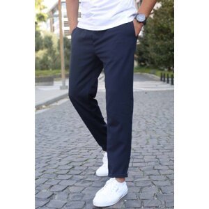 Madmext Navy Blue Basic Jogger Trousers 5486