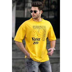 Madmext Men's Yellow T-Shirt 4964