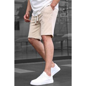 Madmext Beige Basic Men's Shorts 6505