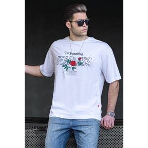 Madmext White Men's T-Shirt 4971