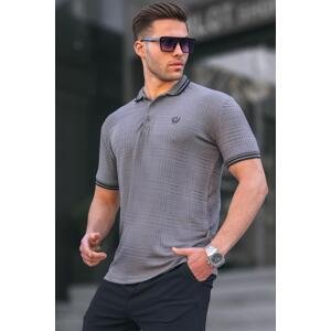 Madmext Smoky Basic Regular Fit Men's Polo Neck T-Shirt 6100