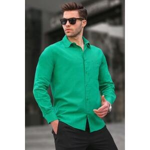 Madmext Green Regular Fit Men's Shirt 5592