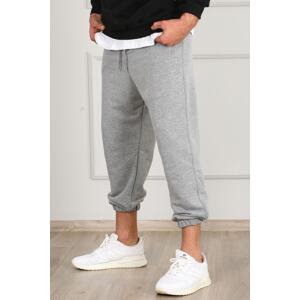 Madmext Gray Oversize Short Leg Men's Tracksuit 4832