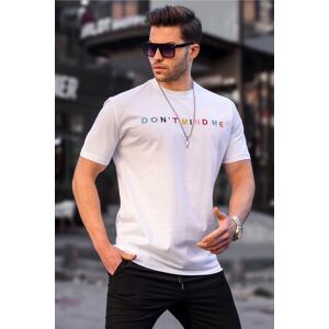 Madmext Men's White T-Shirt 5363