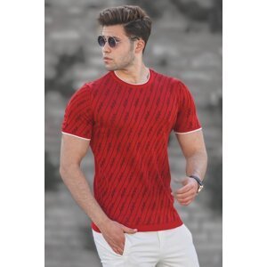 Madmext Men's Red Oversize T-Shirt 5119