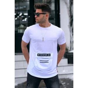 Madmext Printed White T-shirt 5359