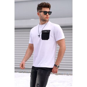 Madmext Men's White T-Shirt 5386