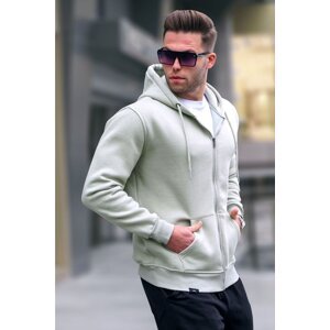 Madmext Mint Green Hoodie Regular Fit Men's Sweatshirt 6033.