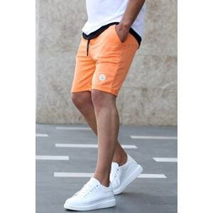 Madmext Torn Detail Orange Men's Shorts 4249